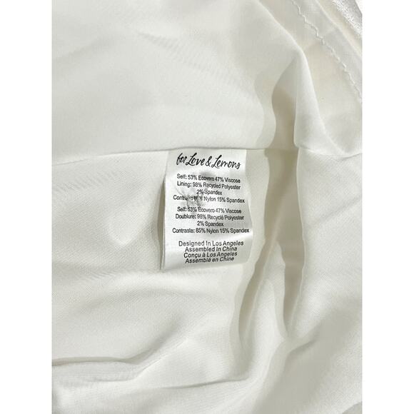 NWT For Love & Lemons Hazel Puff Sleeve Mini Dress with Gloves White Women's M - Picture 6 of 6